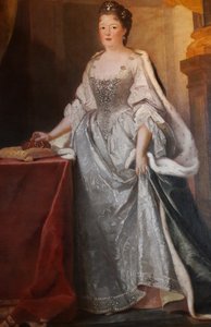Portrait of Therese Kunigunde of Poland with a Crown by Joseph Vivien